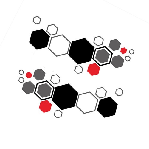 Hexagon honeycomb stickers car - honeycomb,