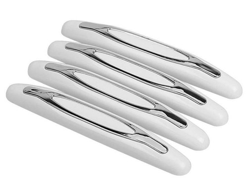 White chrome door boot - 4x,