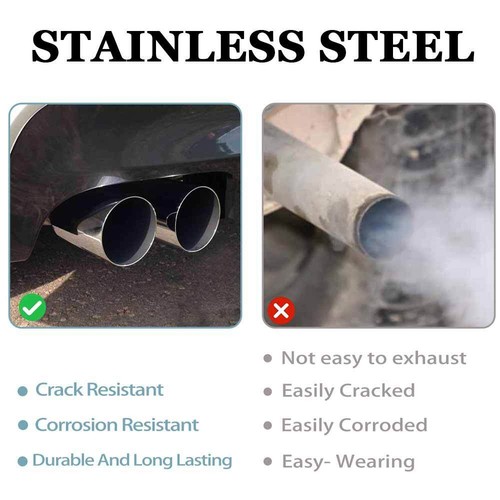 Inlet silver stainless - 2.5'',