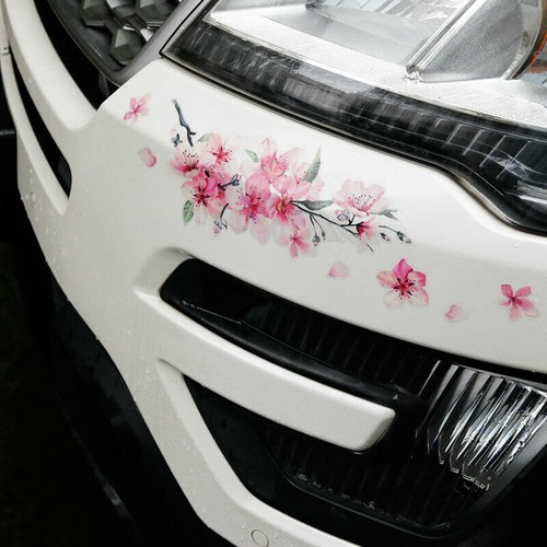 2pcs pink cherry flower vinyl - pink,