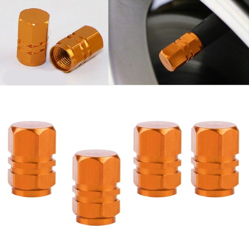 Orange 4pcs car tire tyre - orange,