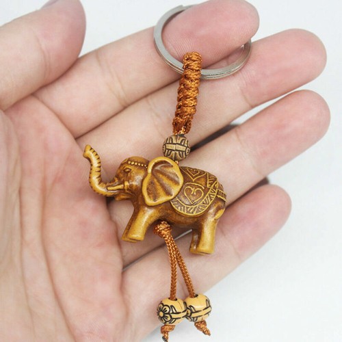 Lucky elephant carving wooden - lucky,