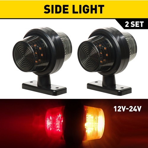 Car led lights red - red, orange