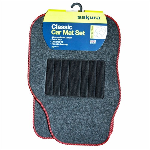 Grey carpet car floor mat - carpet,