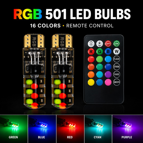 501 rgb remote led - led, interior