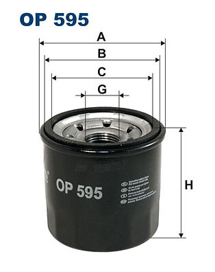 Filtron 595 oil - op,