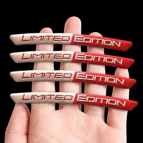 4pcs limited edition - logo, car