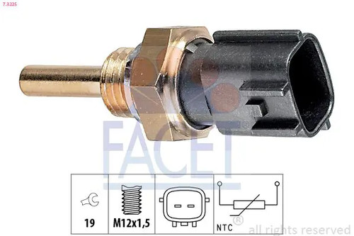 Oil temperature sensor red